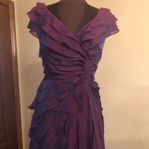 Purple/blue evening gown